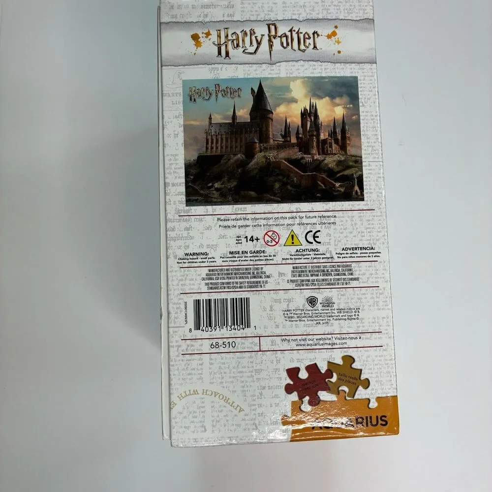 Aquarius Harry Potter Hogwarts Castle 3000 Piece Interlocking Jigsaw 68-510